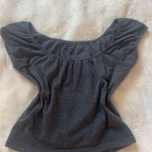 Elegant Gray Women's Top